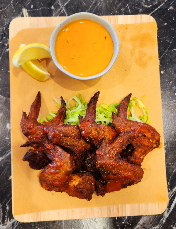 Spicy chicken wings (6 pieces)